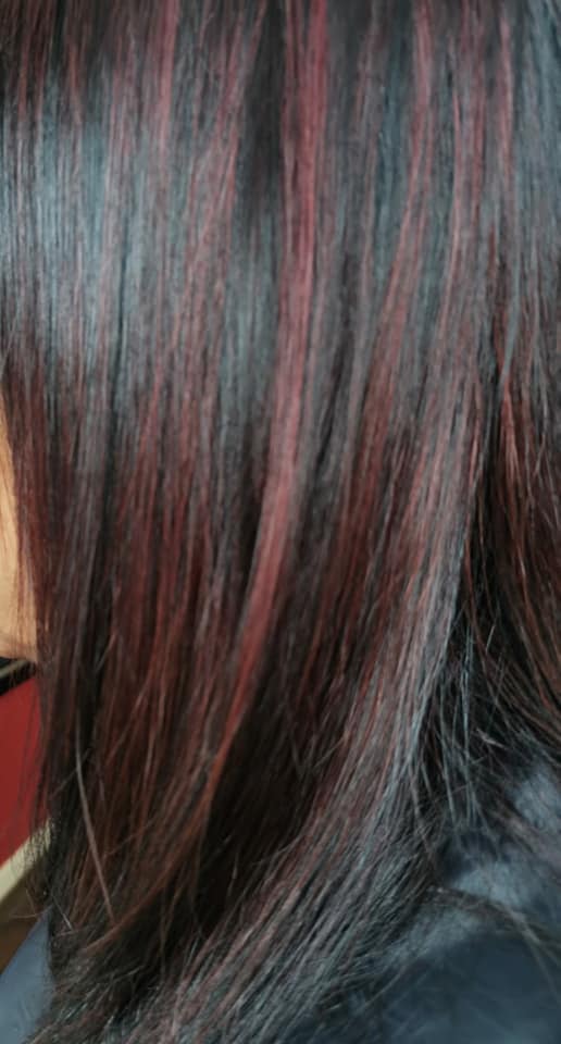 Red purple highlights