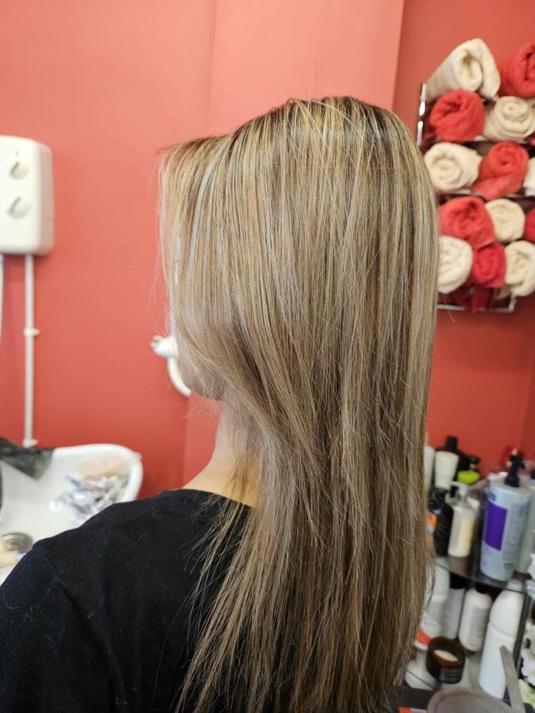 Blonde highlights